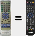 Replacement remote control for DVD1500