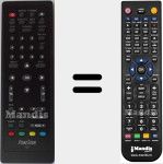 Replacement remote control for RDT714U