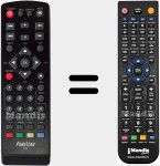 Replacement remote control for RDT755U