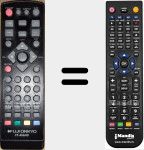 Replacement remote control for FT-400HD