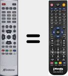 Replacement remote control for HCX6000 CHD MP