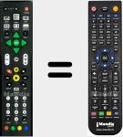 Replacement remote control for MTV3500