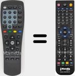 Replacement remote control for REMCON1477
