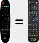Replacement remote control for SimpliTv001