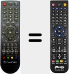 Replacement remote control for TVT280-HD