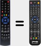 Replacement remote control for PVR235 (0000/3719)