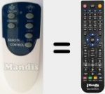 Replacement remote control for AA1