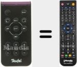 Replacement remote control for ITEUFEL-DOCK