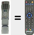 Replacement remote control for RRMCGA460WJSA