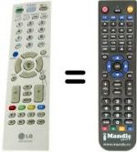 Replacement remote control HVS51375