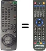 Replacement remote control Sony SLV-E 710 VP