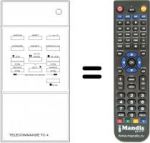 Replacement remote control Continental Edison VK 2132