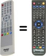 Replacement remote control Haier HTR273W