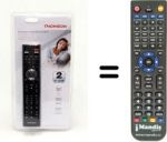 Replacement remote control Thomson 21SCN380