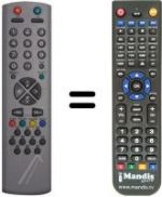 Replacement remote control Techwood TK2907RF