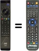 Replacement remote control JVC LT-37HB1SU / AX