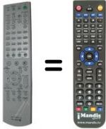 Replacement remote control Sony DAV-SB100