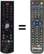 Replacement remote control Techwood L32825HDT