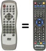 Replacement remote control Seg DVD530