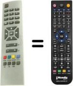 Replacement remote control Euroline RC1241