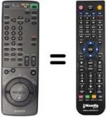 Replacement remote control Sony SLV-E 710 VP
