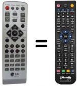 Replacement remote control LG 6710CMAT01A