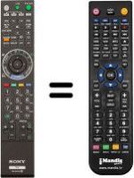 Replacement remote control Sony KDL-40CX525