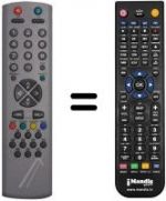 Replacement remote control Techwood TK2907RF