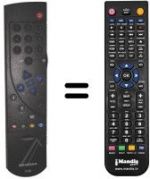 Replacement remote control Grundig SE82-100PAL / PLUS