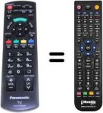 Replacement remote control Panasonic SUP9667