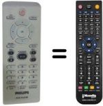 Replacement remote control Philips DVP3120