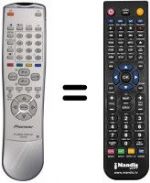 Replacement remote control Pioneer PDP433HDE