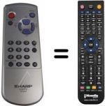 Replacement remote control Sharp LC12A2E