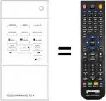 Replacement remote control Continental Edison VK2132
