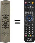 Replacement remote control Seg DVD720