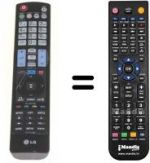 Replacement remote control HVS57371
