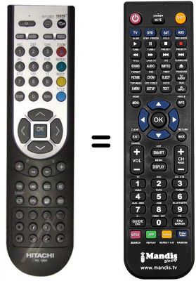Replacement remote control Hitachi L22DP03UB