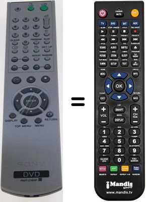 Replacement remote control Sony DVP-M50 Replacement remote control Sony DVP-M50