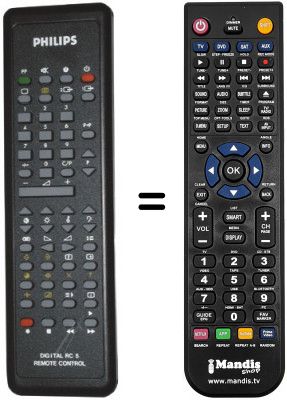 Replacement remote control Philips 70KE5926-02C