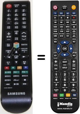 Replacement remote control Samsung PS42P2SX/XEC Replacement remote control Samsung PS42P2SX/XEC