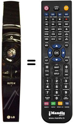 Replacement remote control LG 47LX9500