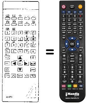 Replacement remote control TP 661