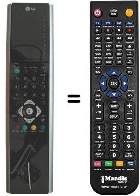 Replacement remote control LG 6710V00125D Replacement remote control LG 6710V00125D
