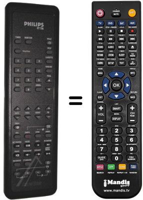 Replacement remote control Philips RT736