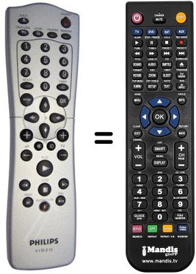 Replacement remote control Philips VR805 / 16