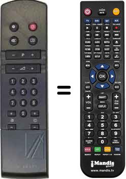 Replacement remote control Philips 17AA3342-08B