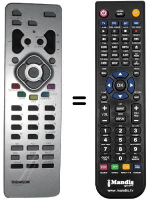 Replacement remote control Thomson DTH8040E