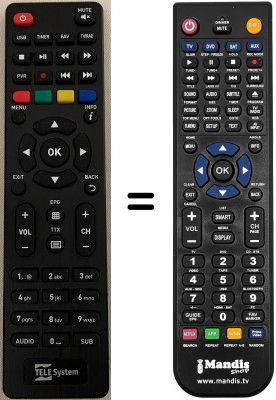 Replacement remote control TS6815