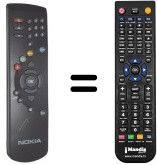 Replacement remote control HVS53624