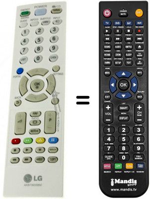 Replacement remote control HVS51375